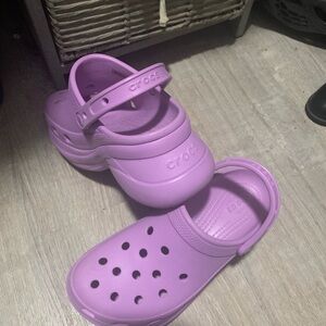 Authentic platform crocs